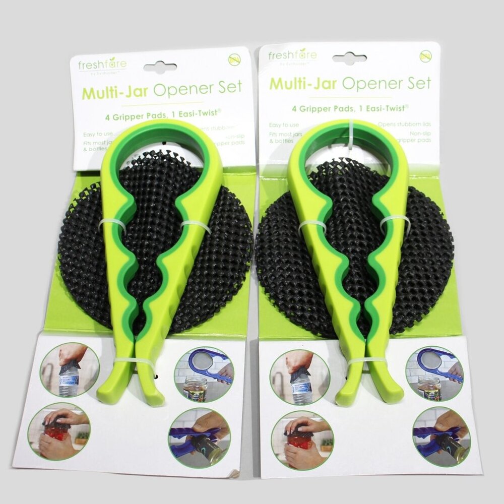Fresh Air Multi-Jar Opener Set Lot of 2 Green